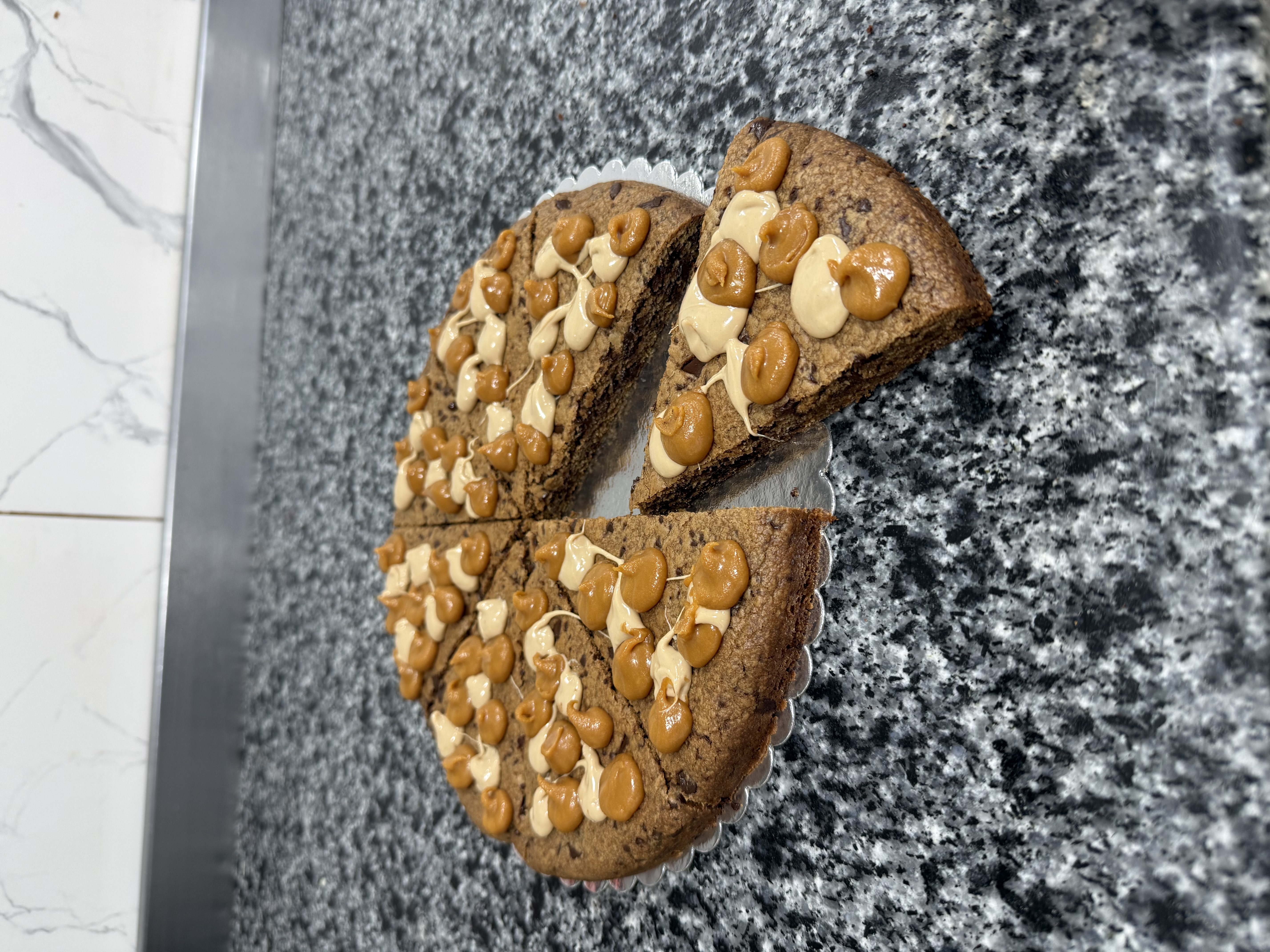 Cookies pizza caramel 